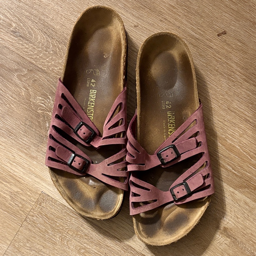Birkenstock Mauve Double Strap Sandals Birkenstock 42